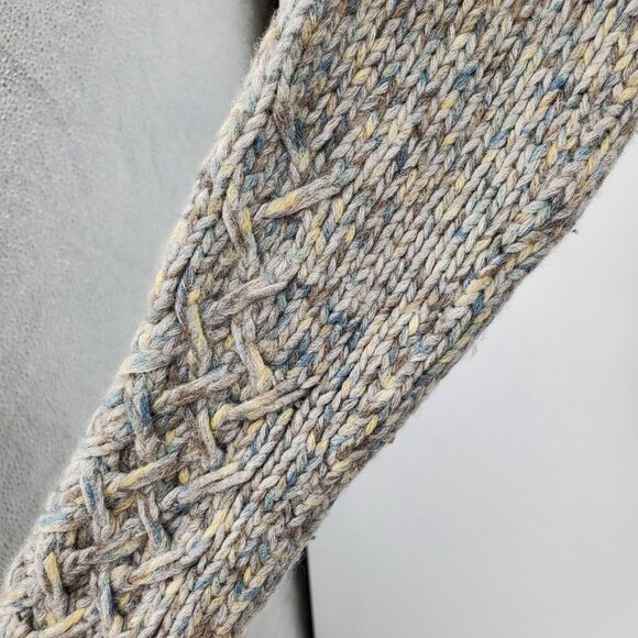 Theory Wool and Cashmere V Neck Long Sleeve Pullover Sweater Top Medium - Picture 9 of 12